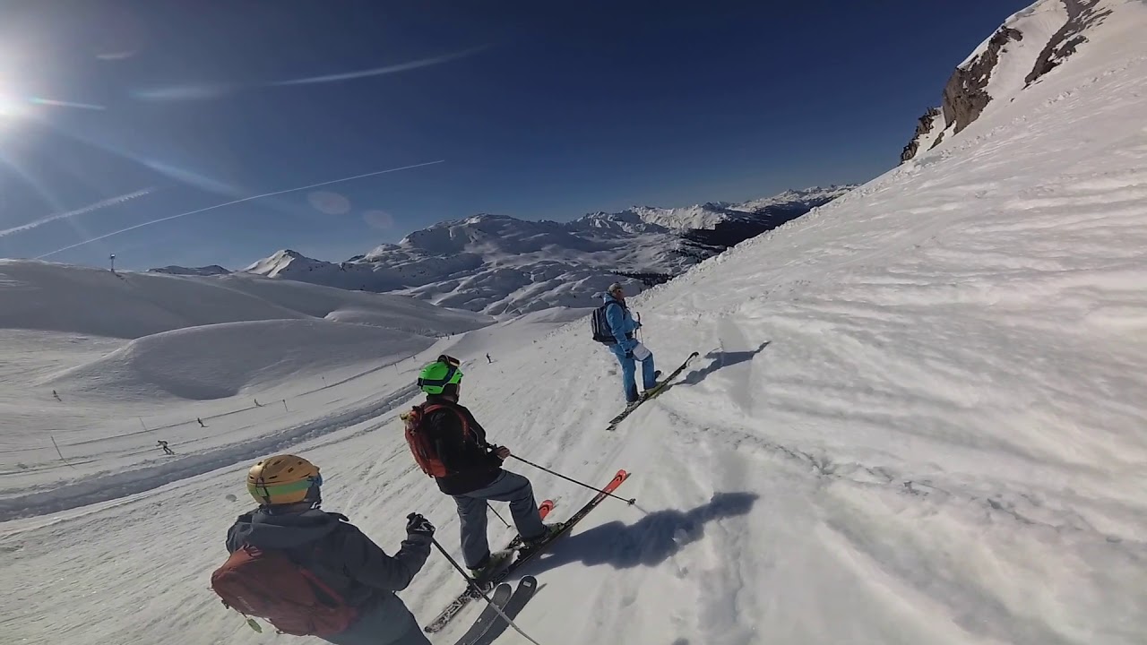 St Anton, offpiste over piste 85