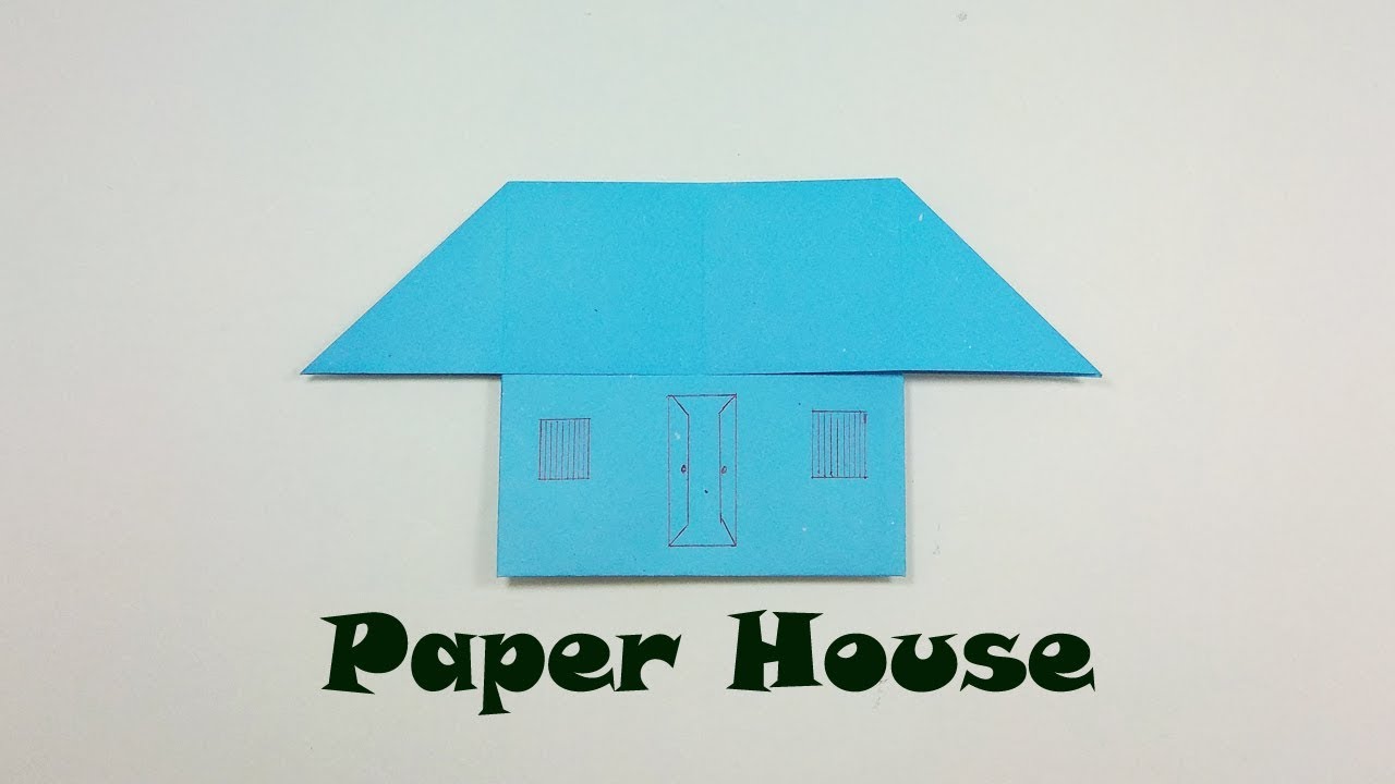 How to Make Easy Paper House | DIY Origami House Making Tutorial |