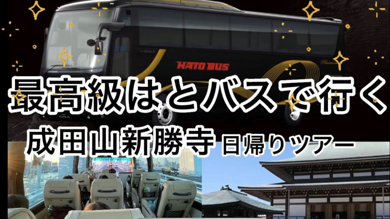 最上級はとバス「ピアニッシモⅢ」で成田山新勝寺に行きました！