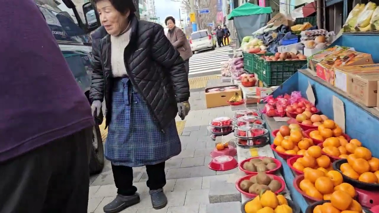 부산 영도대교 입구에서~청학시장까지 도보투어 및 청학시장. 방문 (24. 2. 3)