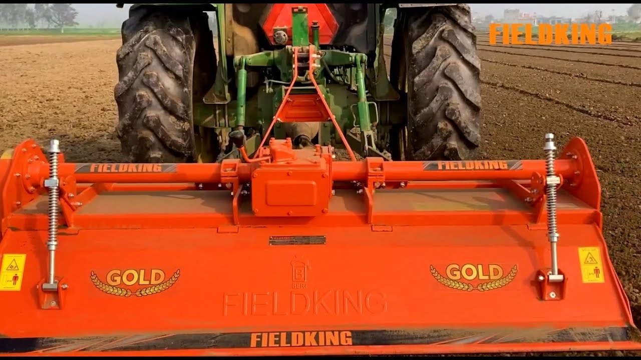 India's first Gear shift rotary tiller - Fieldking Gold Rotary Tiller | Gear Rotavator