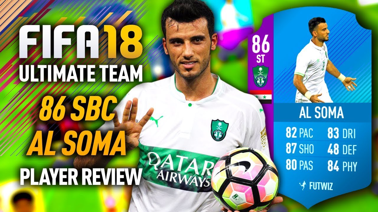 FIFA 18 SBC AL SOMA (86) *FUT BEAST* PLAYER REVIEW! FIFA 18 ULTIMATE TEAM!
