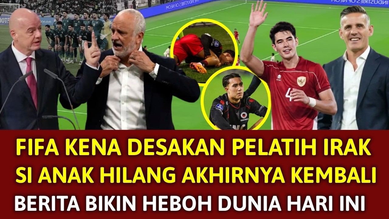 🔴 BIKIN SEMUANYA TERKEJUT !! PELATIH IRAK BERANI DESAK FIFA ~ ELKAN BAGGOT RESMI COMEBACK KE TIMNAS