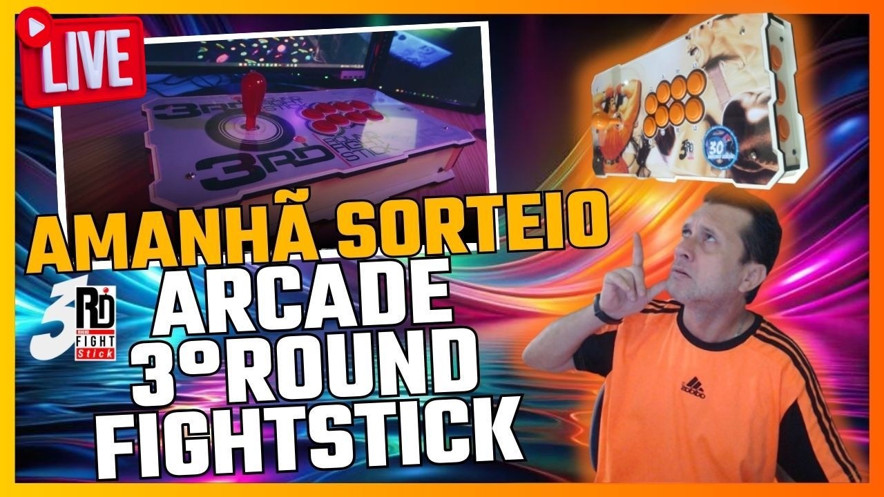 SORTEIO ARCADE AMANHÃ BORA DE LIVE RETRO ONLINE HORIZONTAL