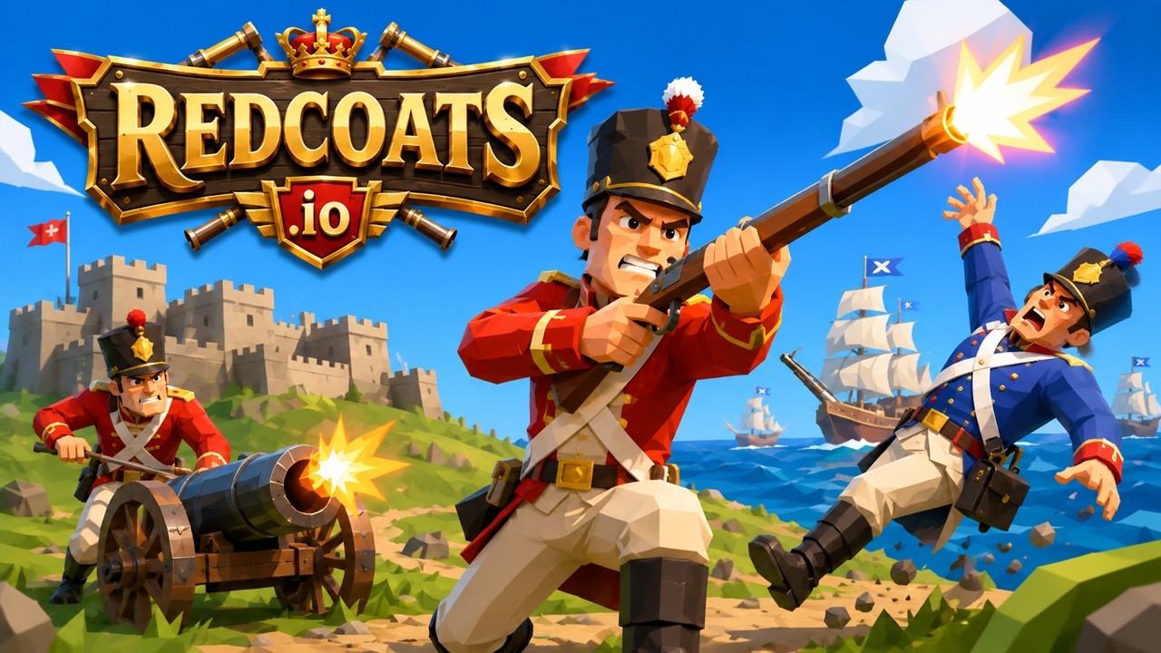 Redcoats io Gameplay &ndash; Play Online for Free on Rocket Games #games #gameplay #actiongames