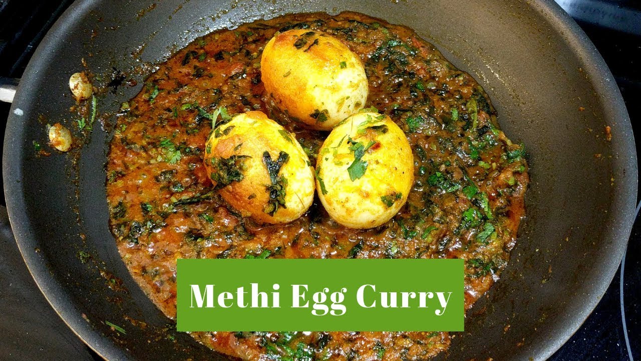 Methi Saag Egg Curry | Egg with Fenugreek | An unique twist to your everyday Egg Curry