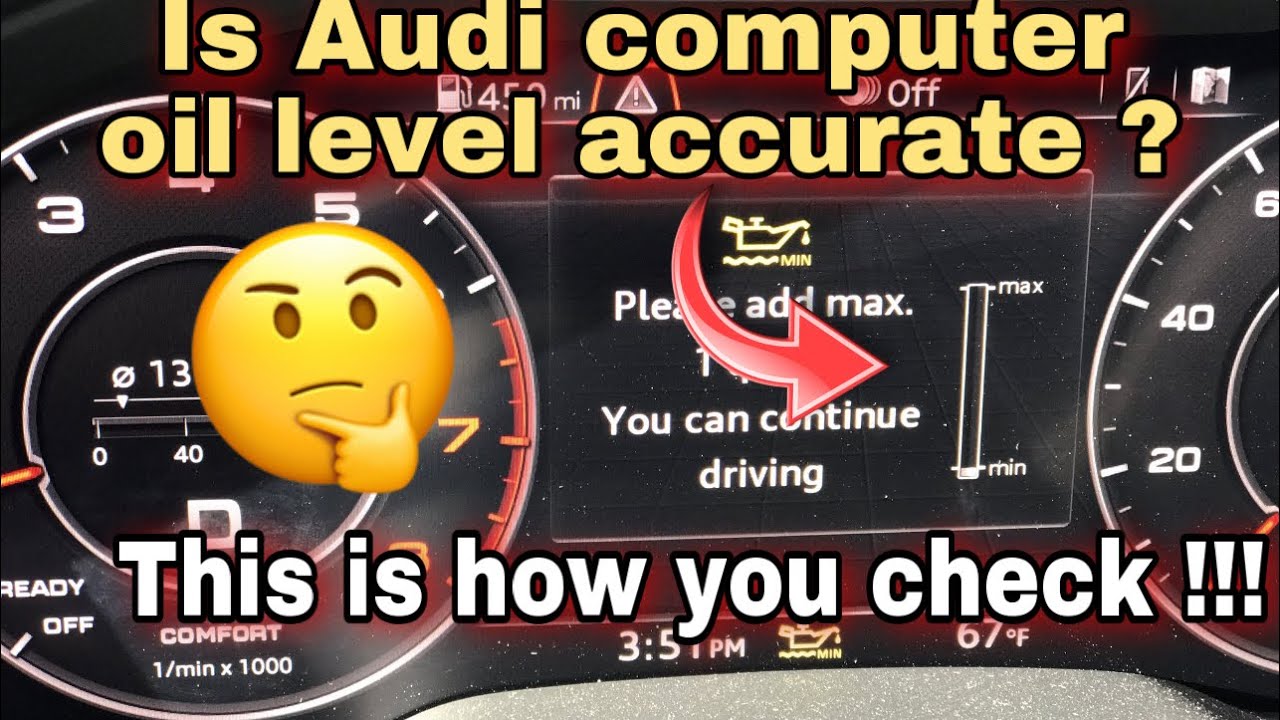 (AUDI) ТОЧЕН ЛИ УРОВЕНЬ МАСЛА В КОМПЬЮТЕРНОЙ СИСТЕМЕ? Миф разрушен!!!!