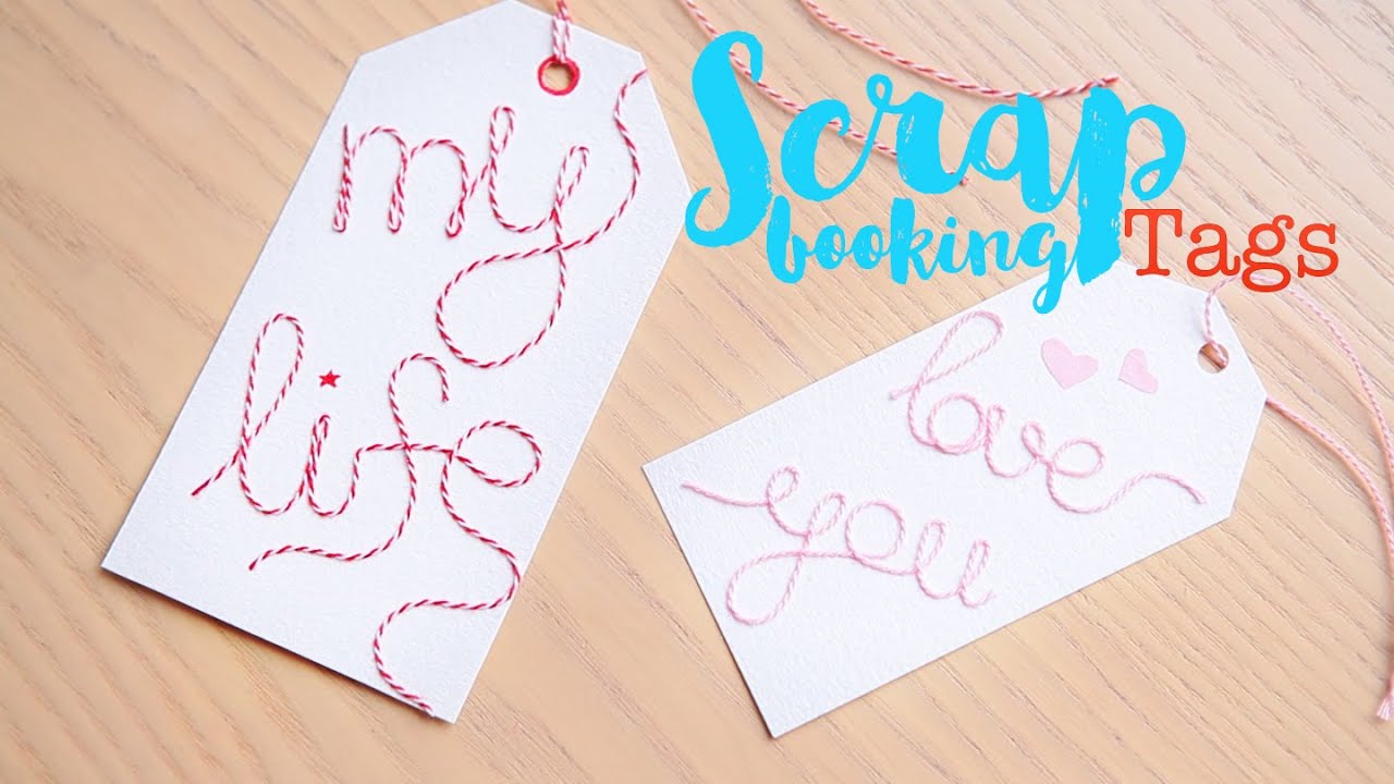 D.I.Y scrapbooking tags. Супер крутые теги для скрапбукинг альбома