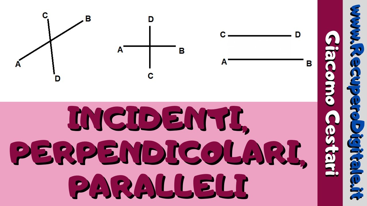 06 rette e segmenti incidenti, paralleli, perpendicolari, sovrapposti