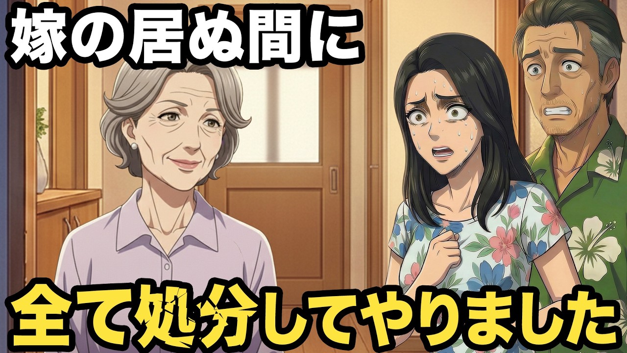 「家族だけで行くから留守番よろしく」私を置いて海外旅行に行った息子夫婦→帰宅後、息子「鍵が開かない？」嫁「え？」