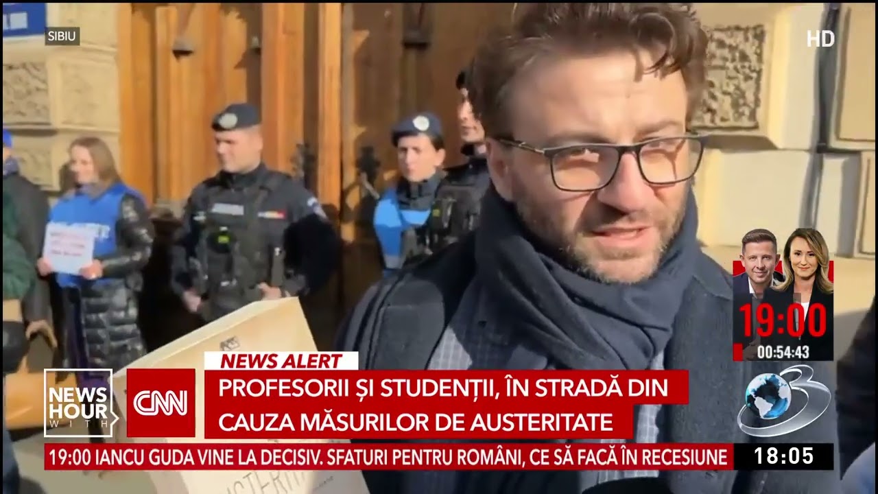 Profesorii și studenții, în stradă din cauza măsurilor de austeritate