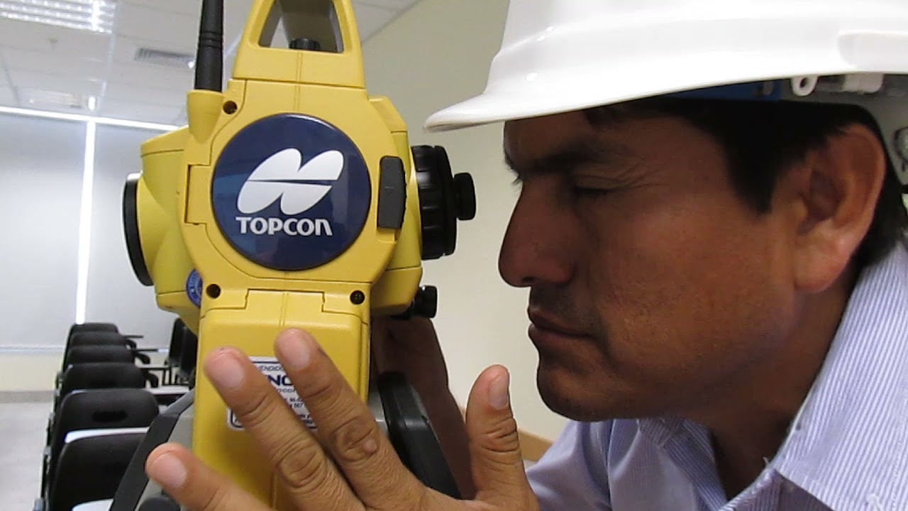 MANEJO DE ESTACION TOTAL OS 105. parte 01 - (Topografia)