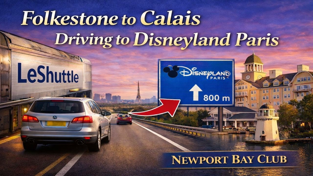 LeShuttle (Eurotunnel) Folkestone to Calais - DISNEYLAND PARIS NEWPORT BAY CLUB ⚓️