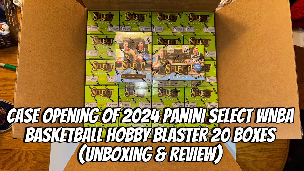 2024 Panini Select WNBA Basketball Hobby Blaster Case Opening 20 Boxes Chasing Caitlin Clark!