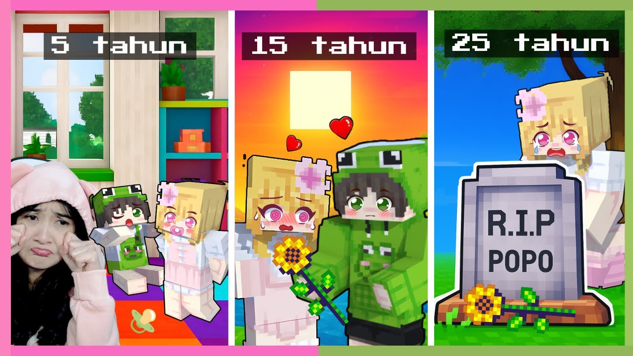 Kisah Hidup Ku dan Popo dari Bayi Sampai Meninggoy di Minecraft