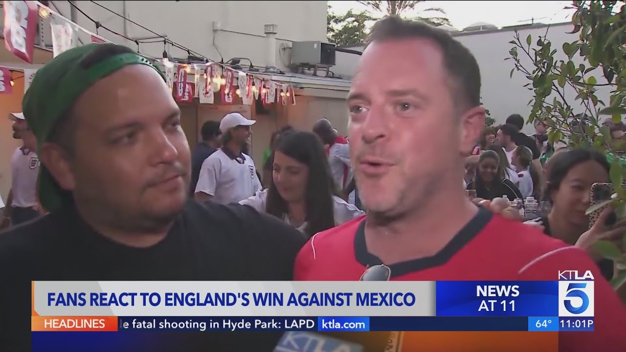 L.A. Mexico fans react to England's World Cup win