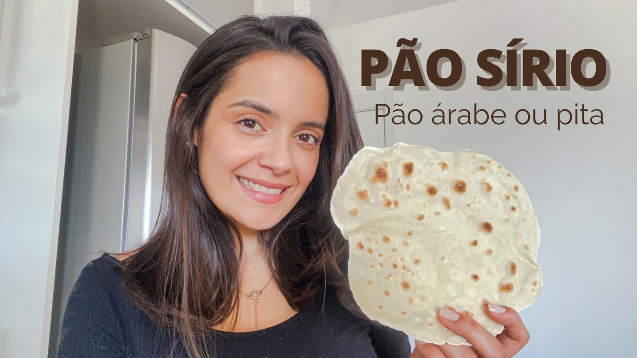 Pão sírio com apenas 4 ingredientes