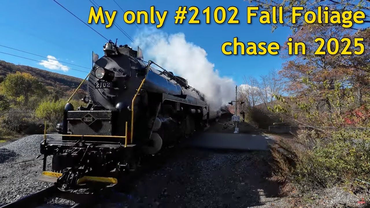 Chasing Reading & Northern #2102 w/ Hyce | Fall Foliage excursion October 25, 2025