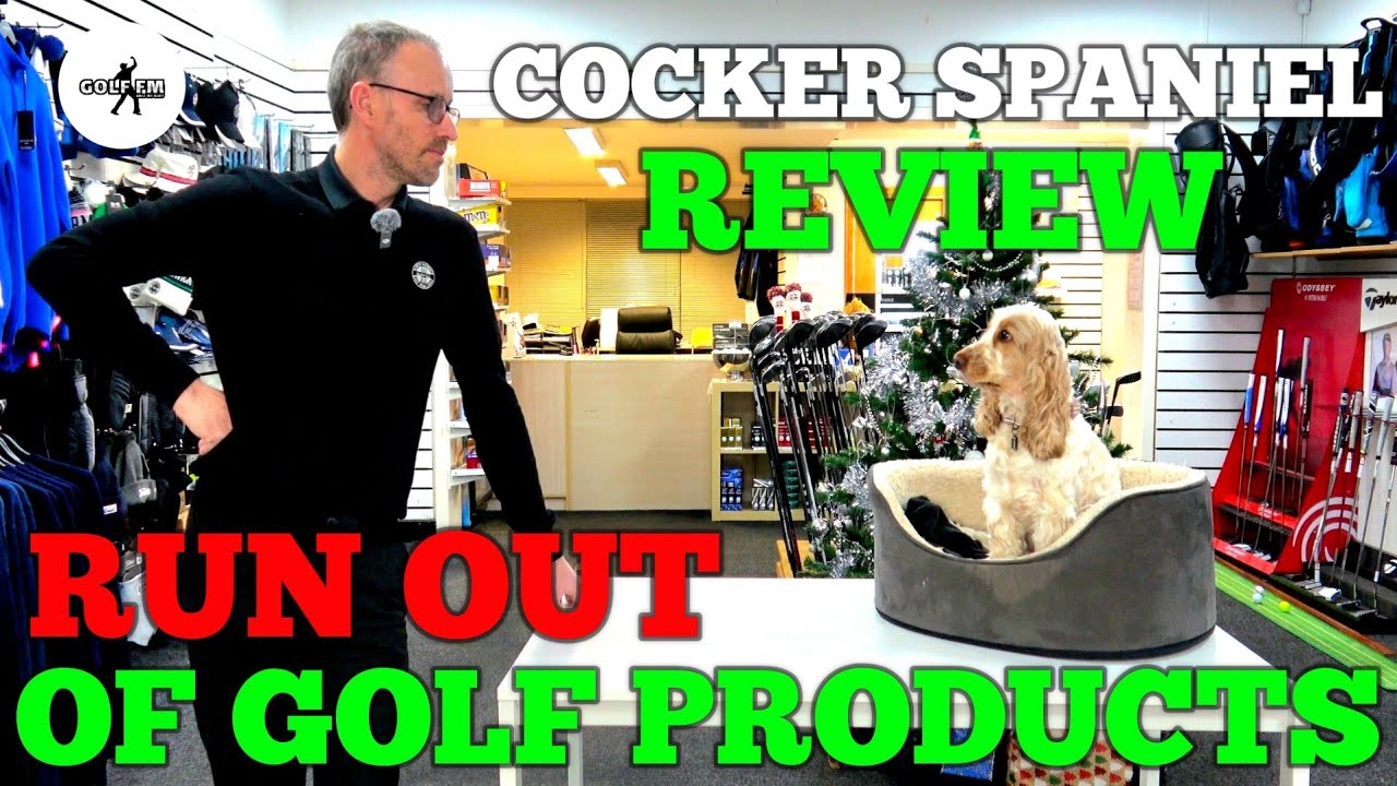 COCKER SPANIEL REVIEW, RUN OUT OF GOLF PRODUCTS, GOLF FM CHRISTMAS SPECIAL