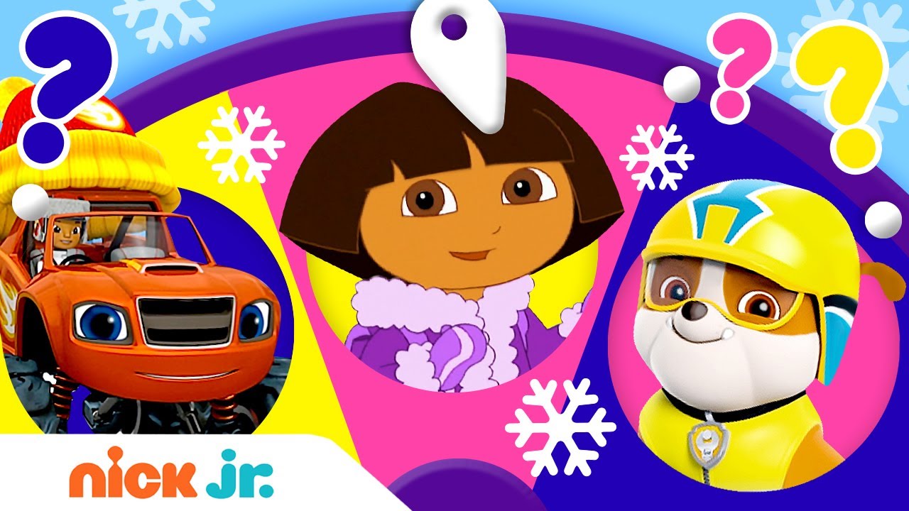 Winter Adventures w/ Dora, Blaze & PAW Patrol! 🥶 Spin the Wheel of Friends Ep. 4 | Nick Jr.