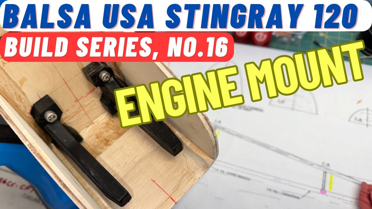 Balsa USA Stingray with DLE-20, RC Plane Build N0 16: Installing Engine Mount for the DLE-20 RA