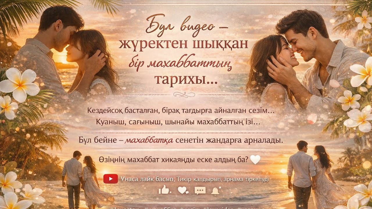 Кездейсоқ басталған, тағдырға айналған сезім/Love story 