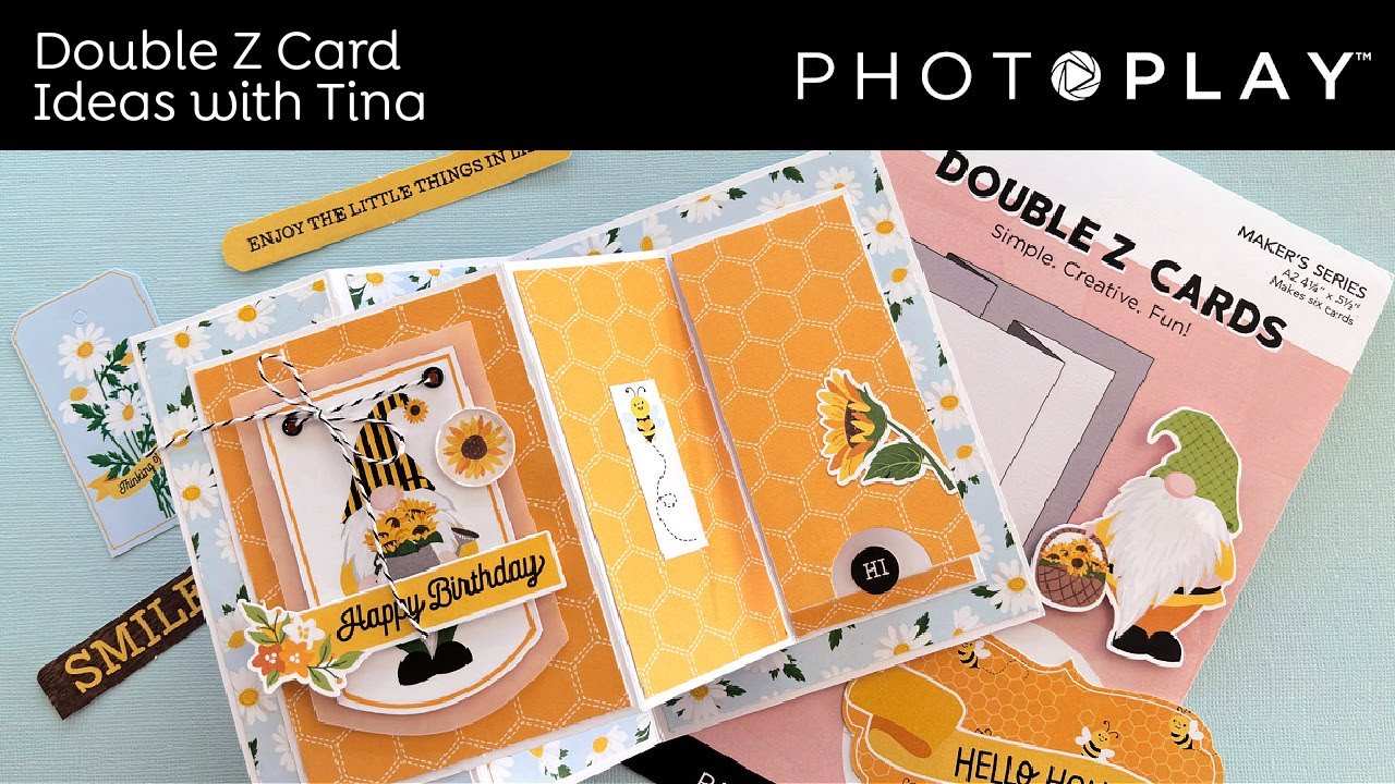 Tuesdays with Tina | A Double Z Card with the Sweet as Honey 2 Collection | PHOTOPLAY PAPER