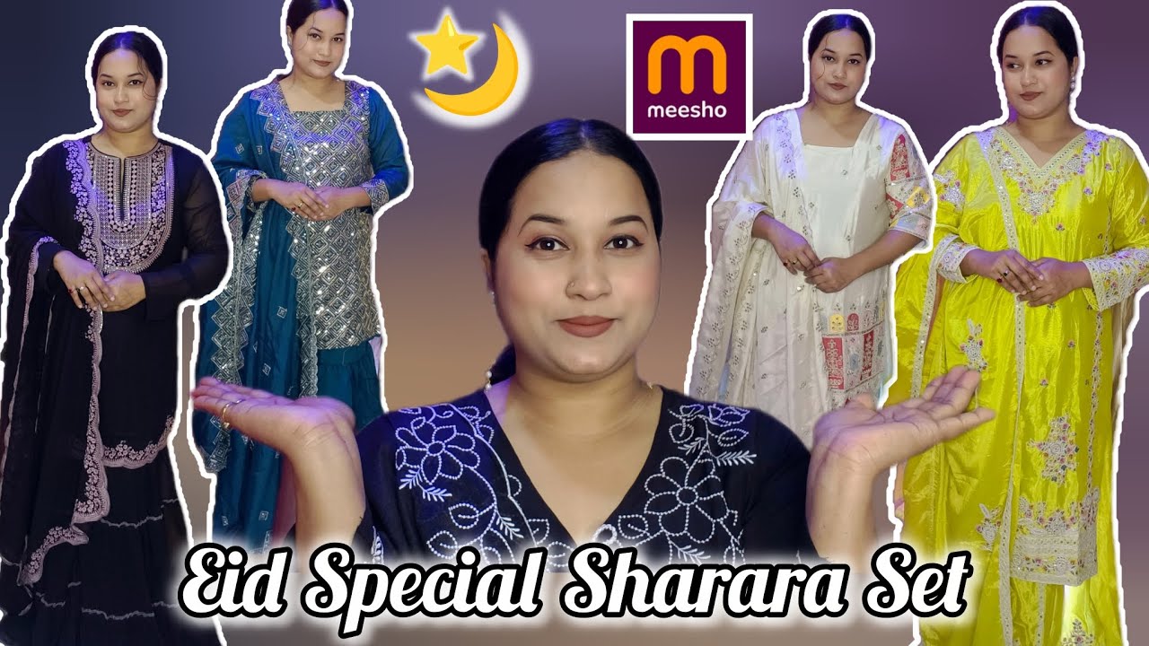 MEESHO Eid Collection 2026 l Stunning Sharara Set Review Under Budget ✨l Quantity Check & Try On ✅