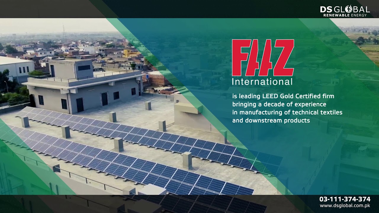 43kW Solar Powerplant Installed by DS Global at FAAZ International Lahore