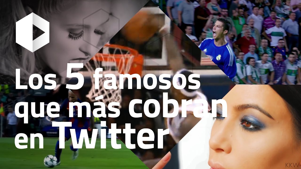 &iexcl;Los 5 famosos que m&aacute;s cobran en Twitter!