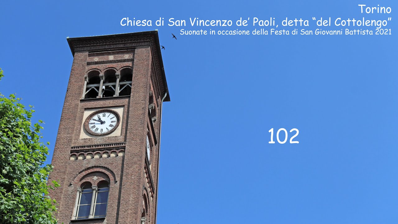 Le campane di Torino, Chiesa di San Vincenzo de' Paoli - Suonate per San Giovanni 2021