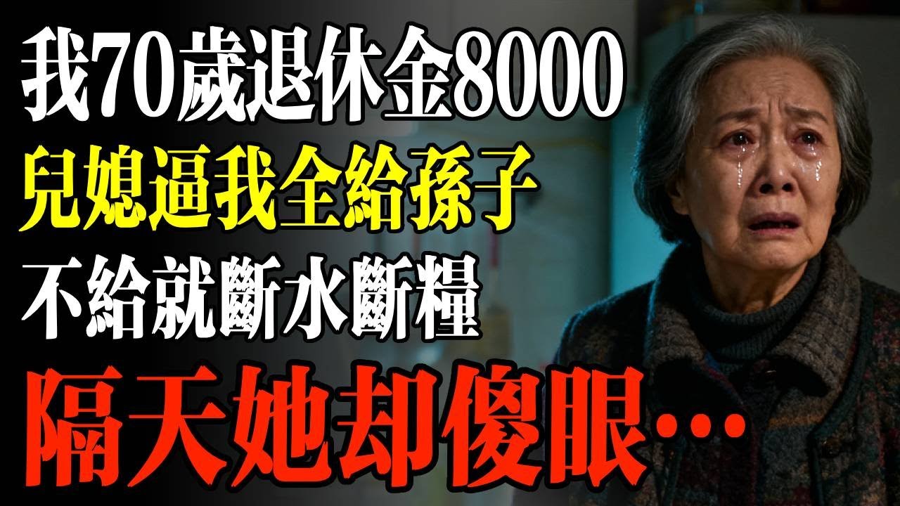 我70歲退休金8000，兒媳逼我全給孫子，不給就斷水斷糧，隔天她卻傻眼…#幸福 #人生 #故事 #老年 #退休後 #情感 #人生感悟 #養生 #哲理 #老年生活