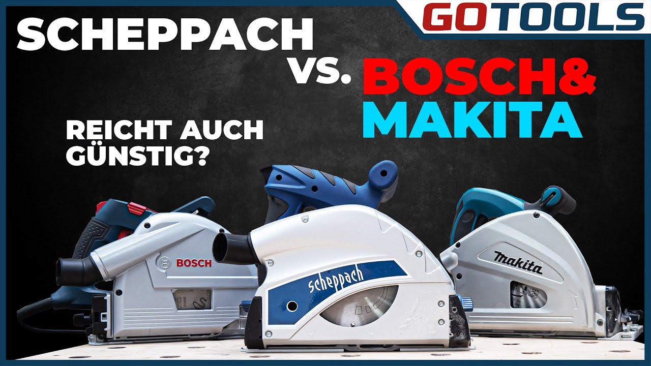 🔥 Der Tauchsägen-Härtetest | Scheppach PL55 vs. Bosch GKT 55 GCE & Makita SP6000J | inkl. Verlosung