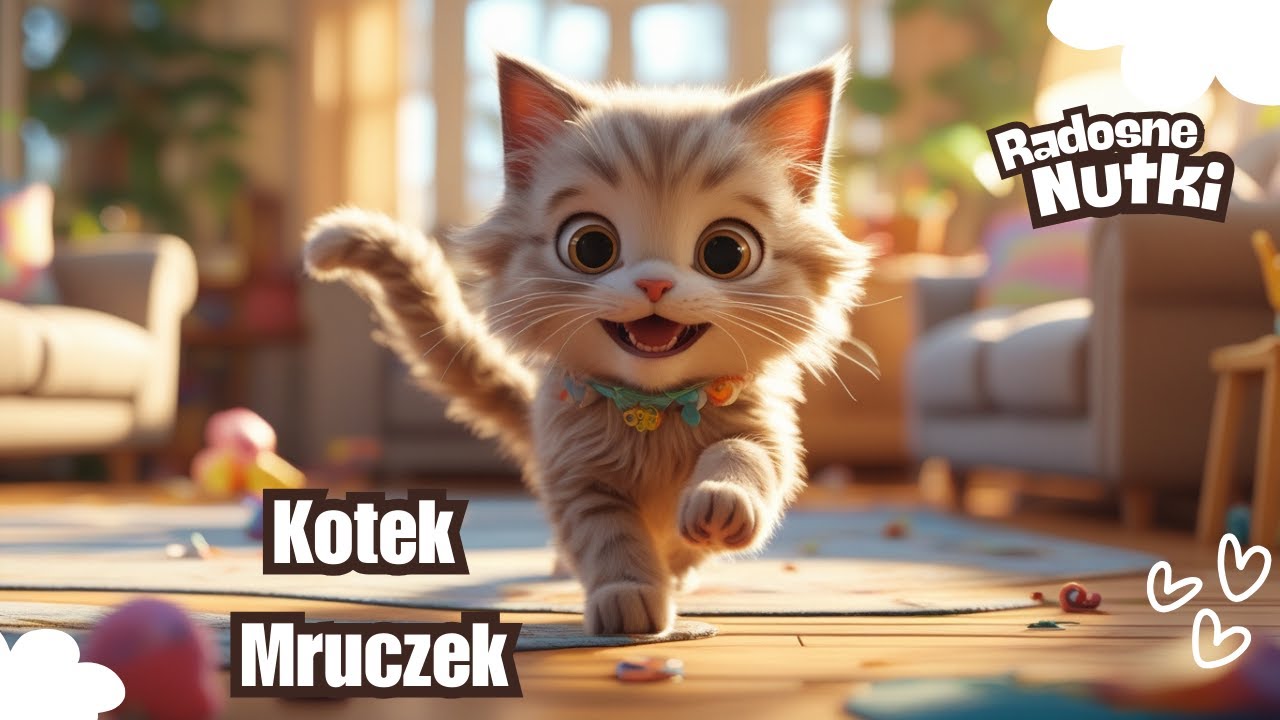 🎵 Radosne Nutki &mdash; Kotek Mruczek &mdash; piosenki dla dzieci🎵