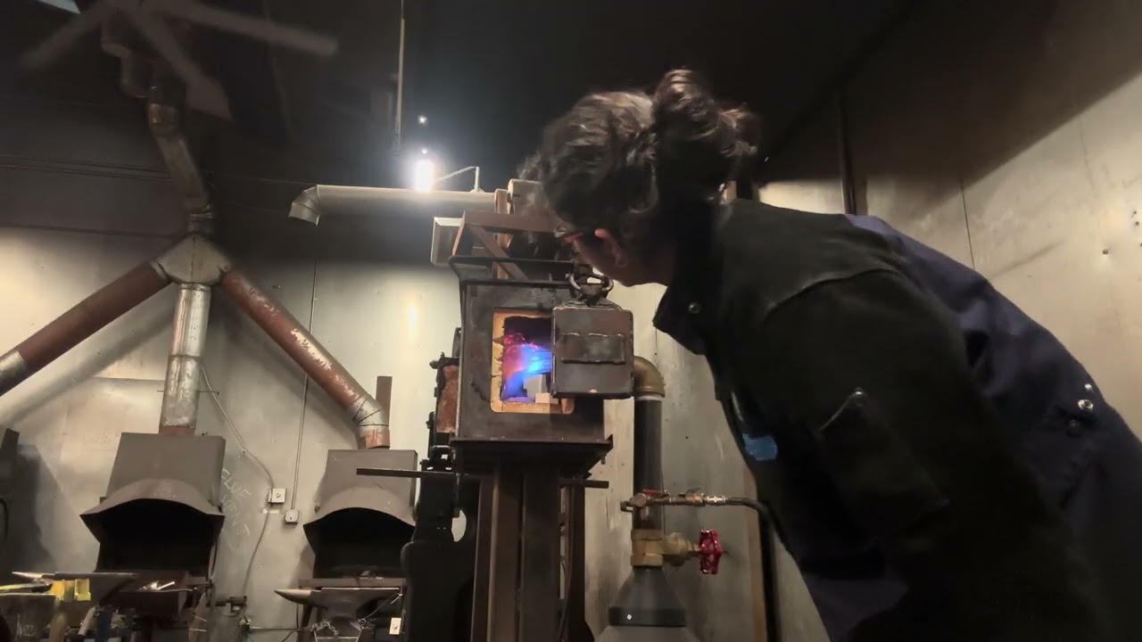 turning a forge on to cause = time