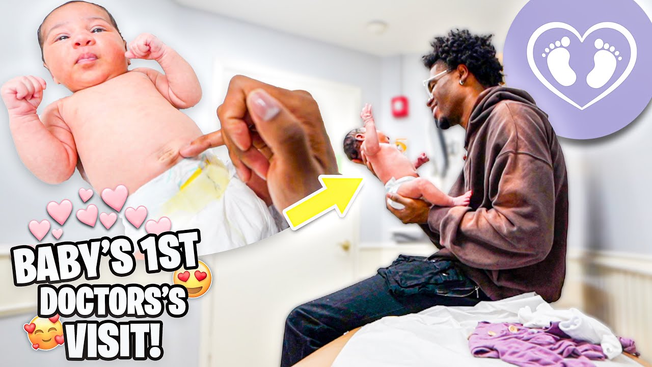 Adorable Moment Daddy Brings BABY To First DOCTOR'S Appointment ALONE