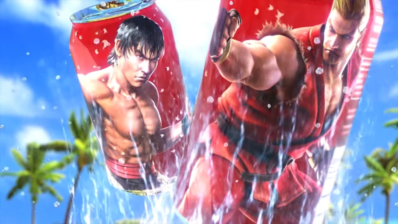 TEKKEN 7 - Tekken Characters Canned Drinks Advert (Pachi-Slot 11) WTF