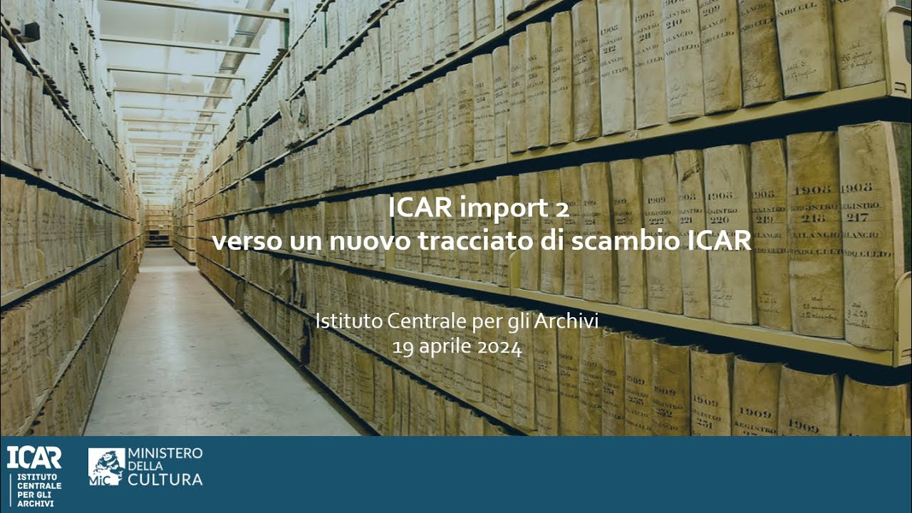 Revisione dei tracciati di scambio ICAR import - Workshop del 19/04/2024