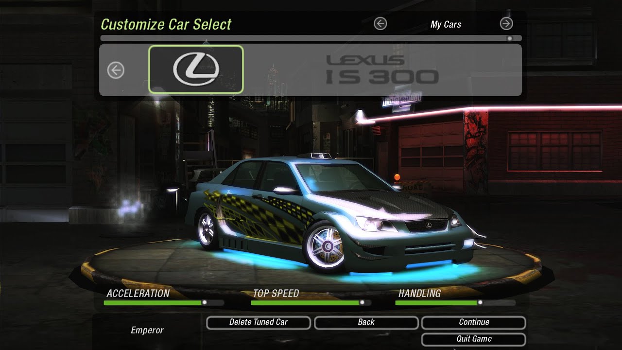 NFS Underground 2 | Lexus IS 300 | Customization and Gameplay