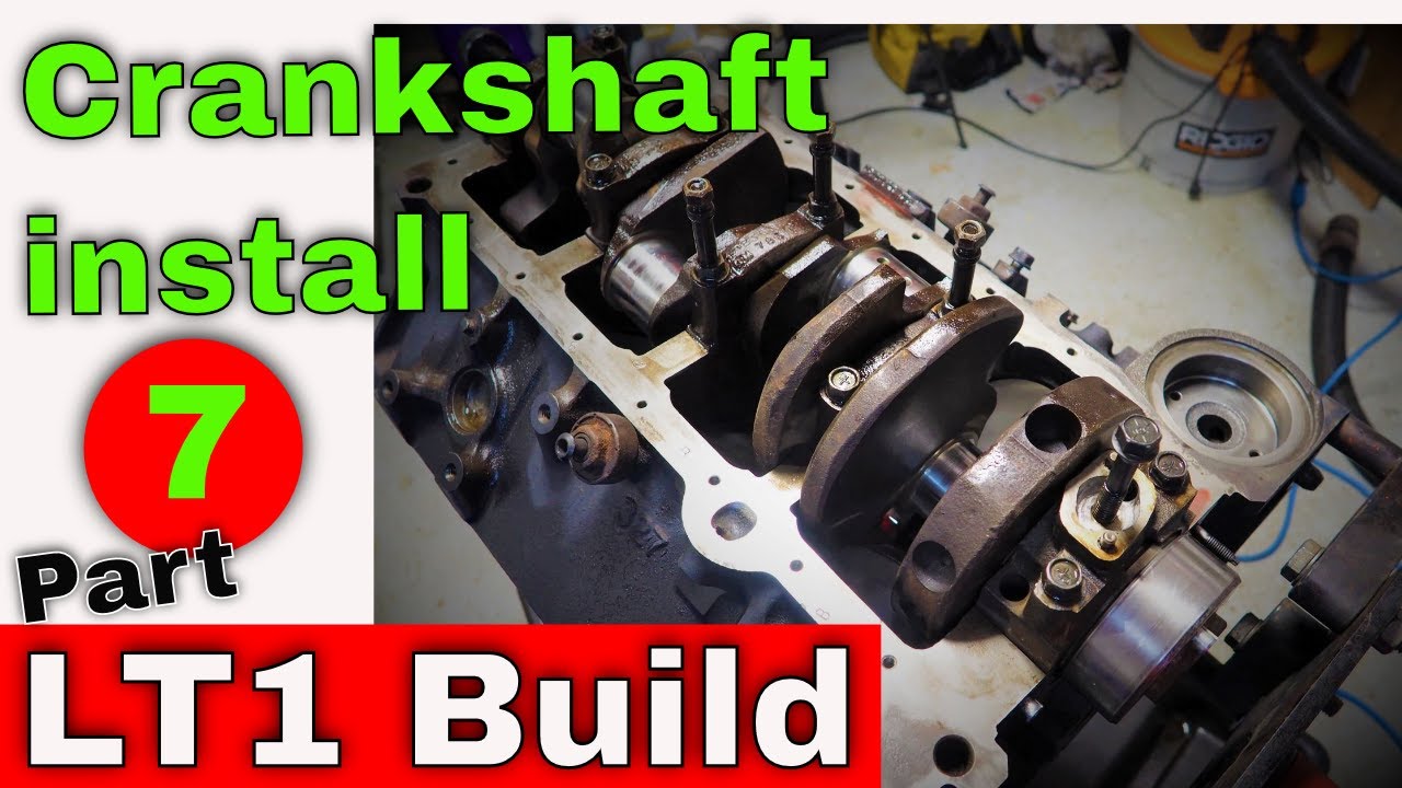Установка коленчатого вала Small block Chevy LT1 