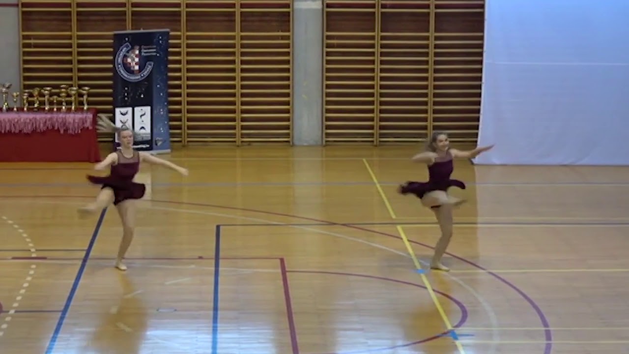 Cheerleading Klub Zagreb Državno Prvenstvo 2019 NINA & MAJA (juniori - double jazz)