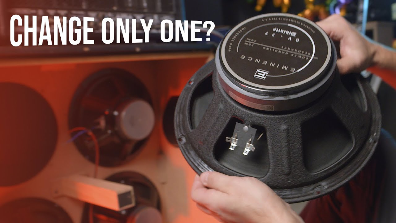 Changing 1 Speaker in a 4x12 Cabinet Makes a BIG Difference!