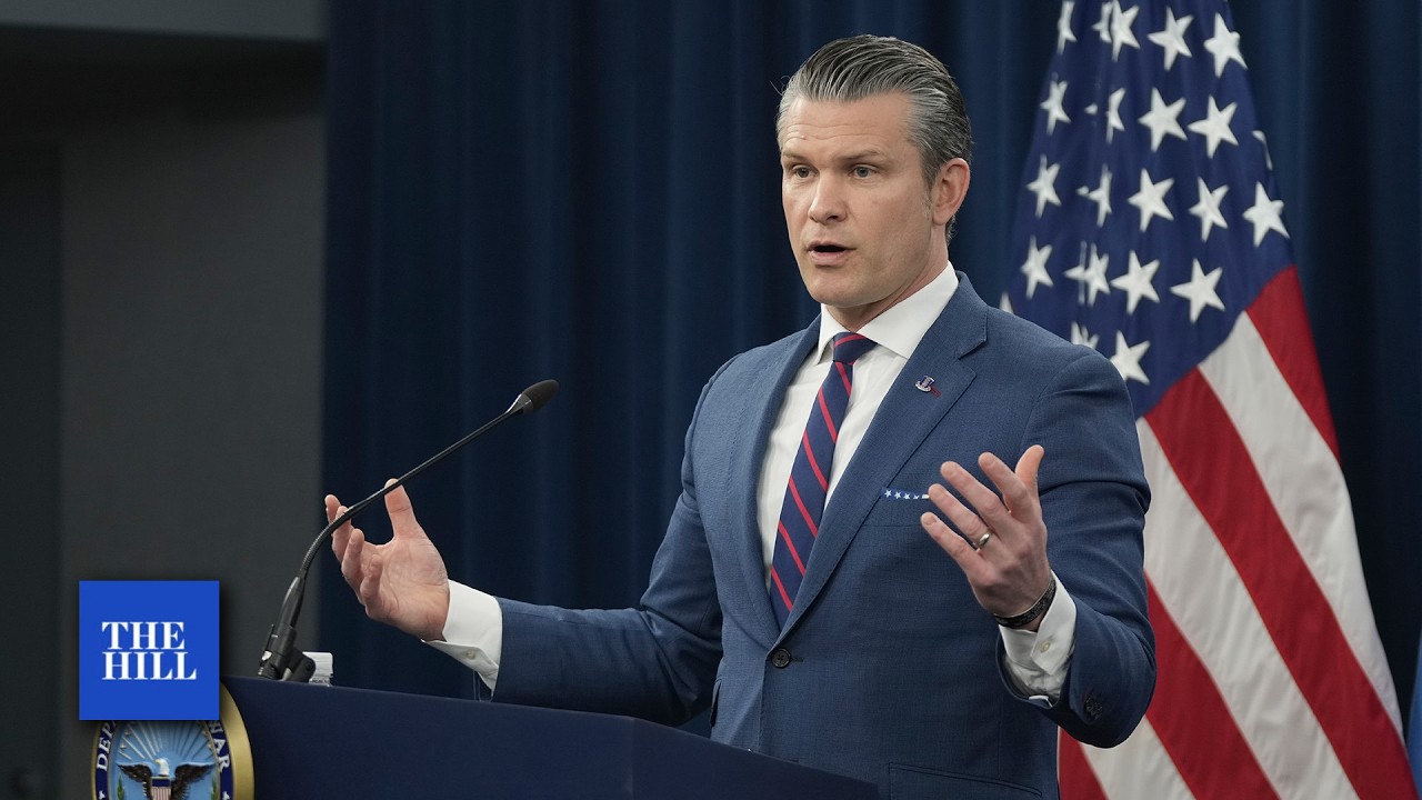 Happening Now:  Hegseth, CENTCOM Commander Brief Reporters On Iran Operation