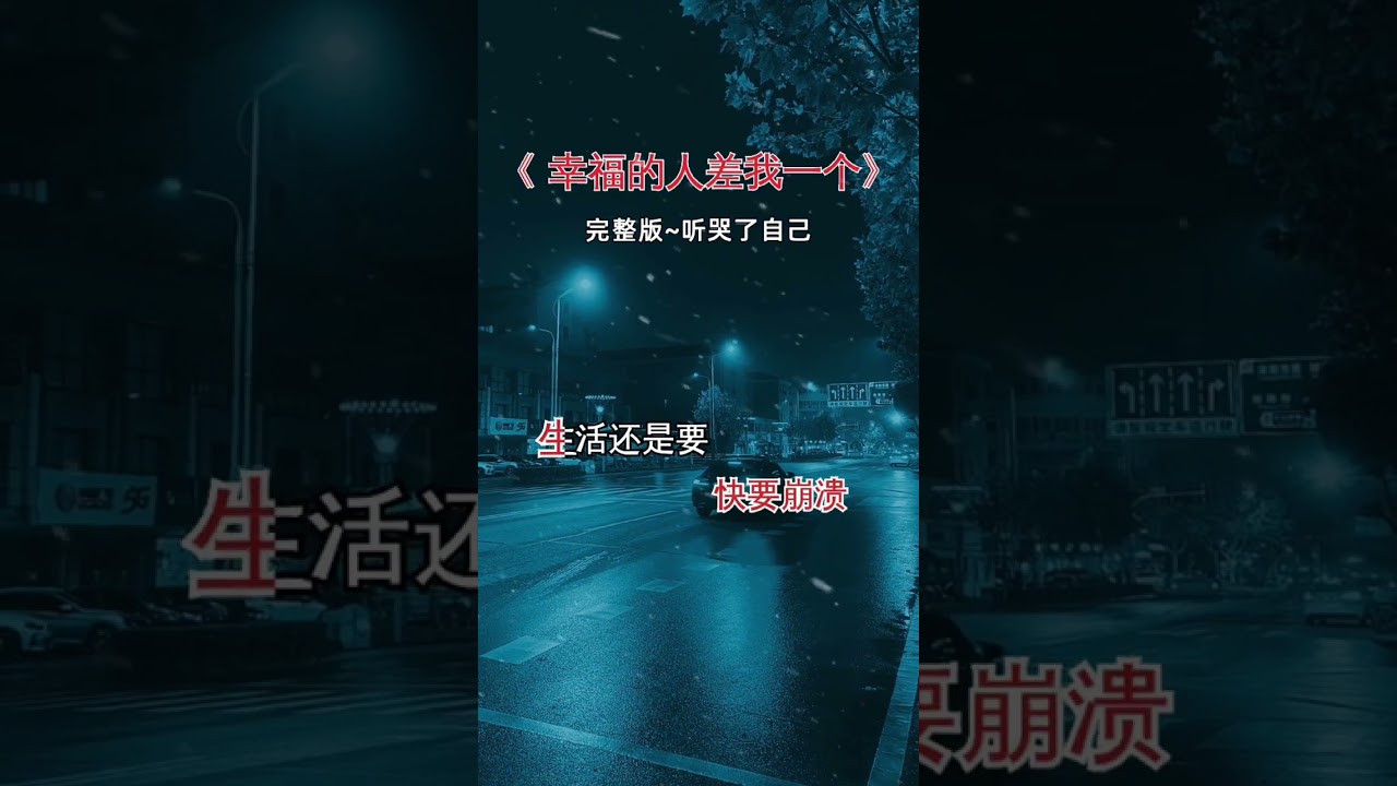 #歌词句句入心 #这首歌唱出了多少人的心酸和无赖 #听哭了自己 #抖音热歌 #幸福的人差我一个0294