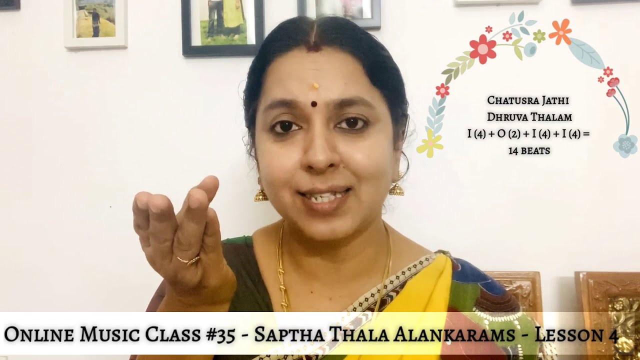Online Music Class #35 - Saptha Thala Alankarams - Lesson 4