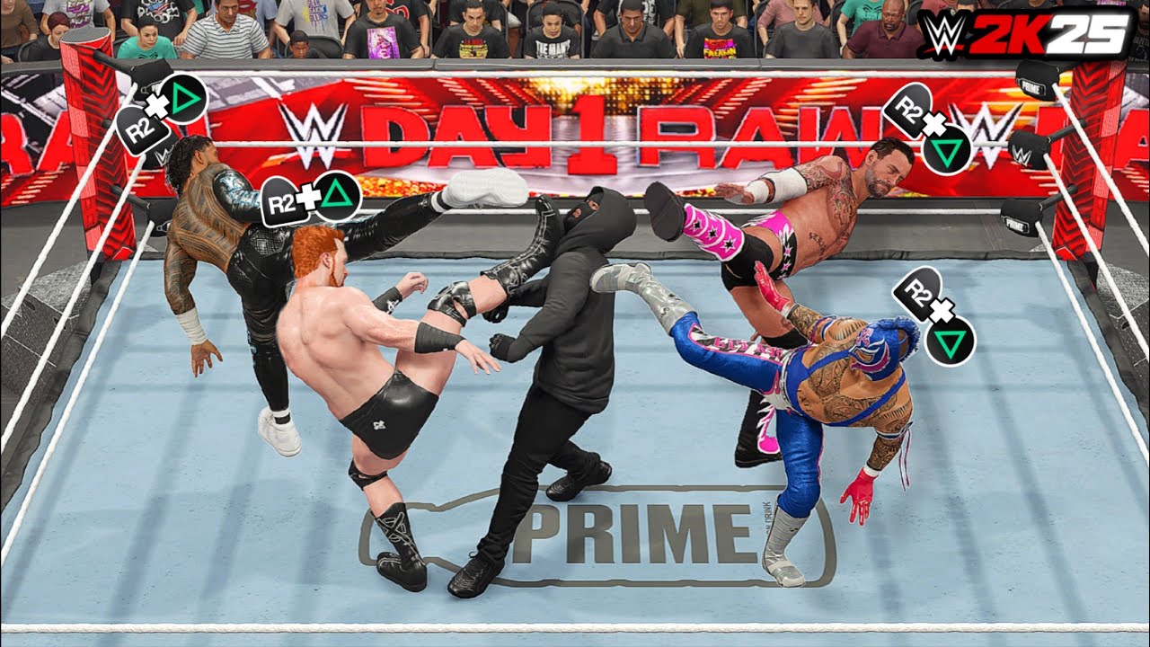 100 добивающих приемов для MASK MAN в WWE 2K25 (просто невероятно!)