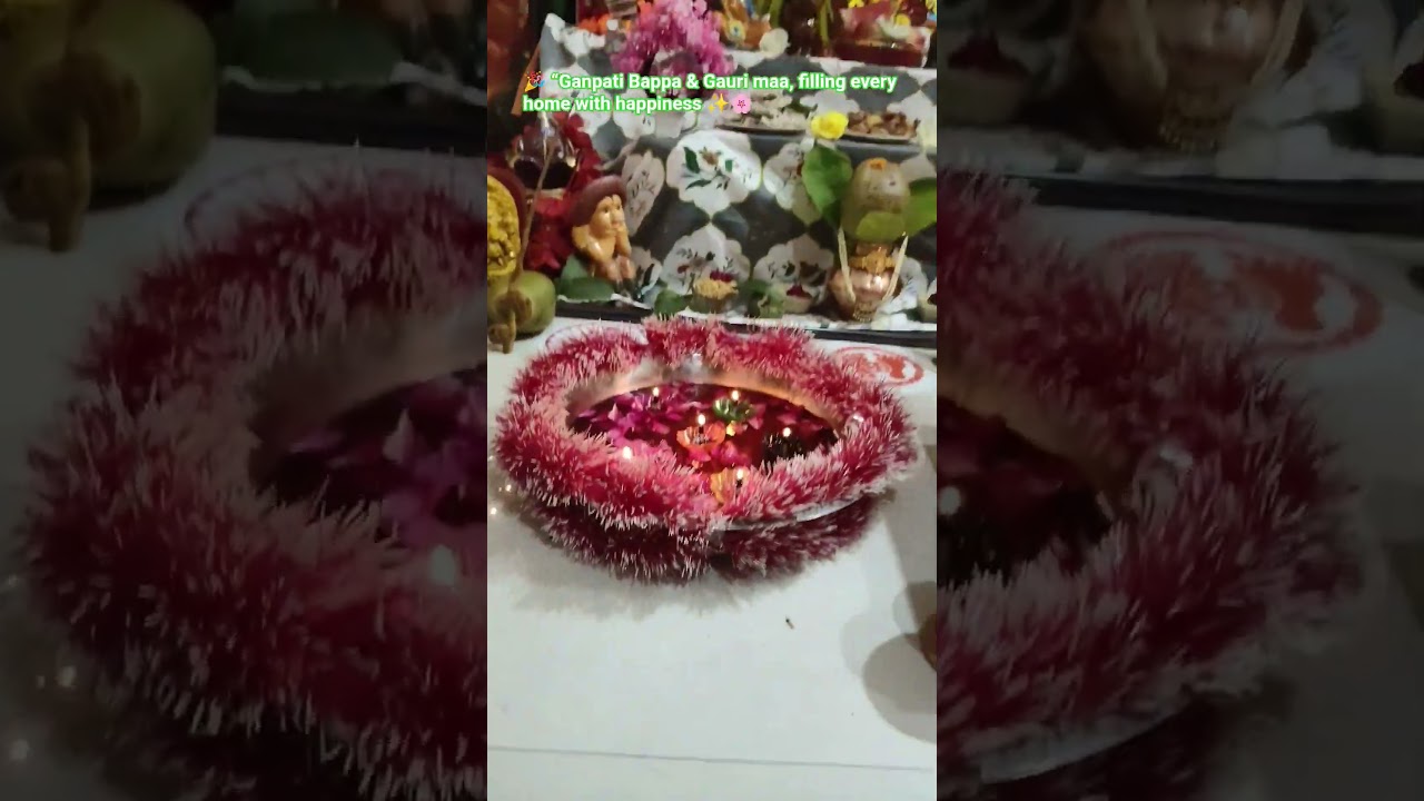 #GauriPujan2025#GanpatiCelebration#Devotion#GaneshDarshan#FestivalJoy#GauriAagman#Blessings