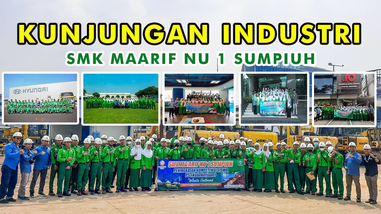 10 BUS KONVOI ! KUNJUNGAN INDUSTRI SMK MAARIF NU 1 SUMPIUH