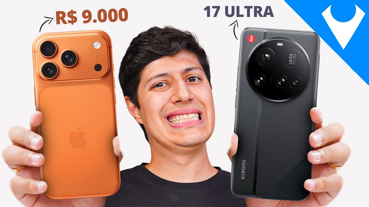e agora? Xiaomi 17 ULTRA vs iPhone 17 PRO MAX Qual REALMENTE vale a pena?