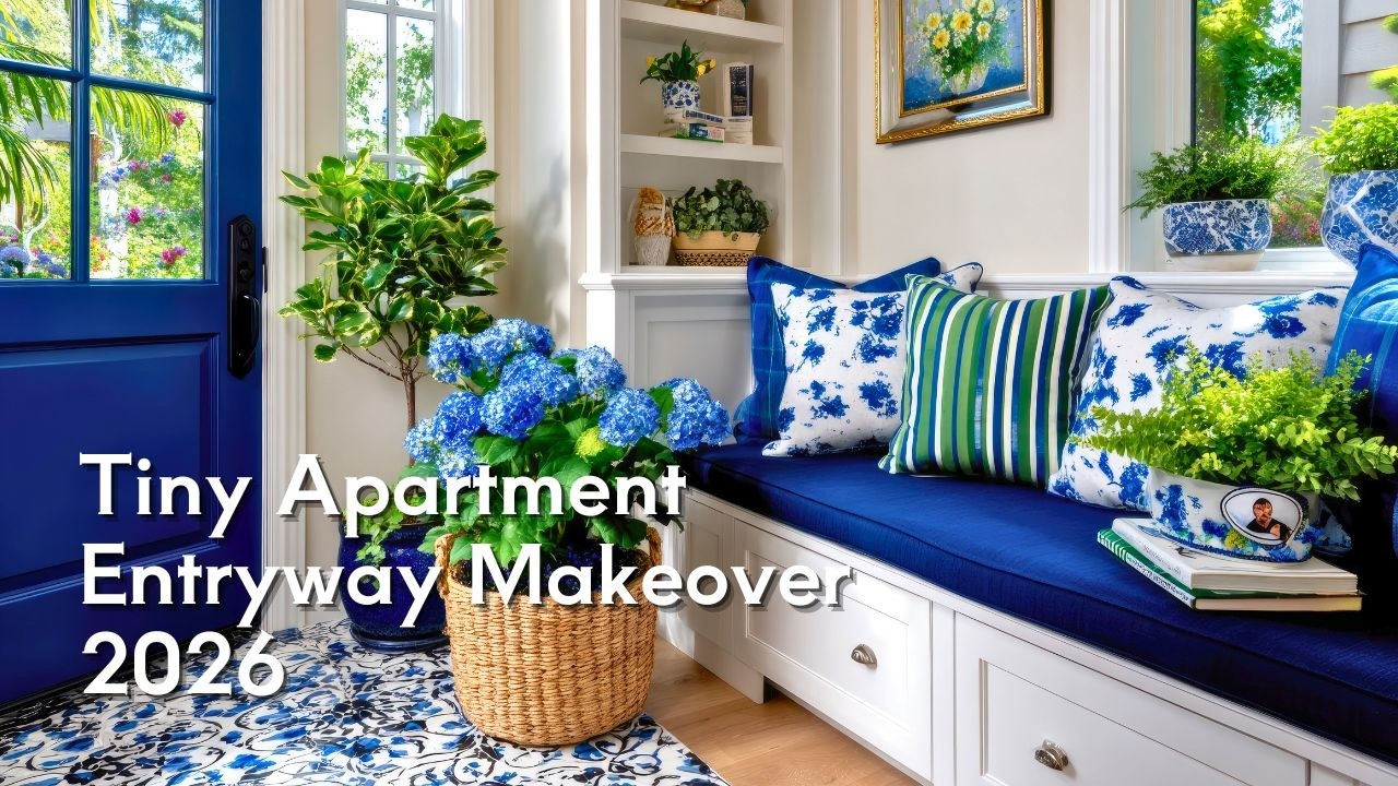 Tiny Apartment Entryway Makeover 2026 | Small Space Interior Design Hacks
